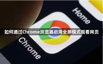 如何通过Chrome浏览器启用全屏模式观看网页1
