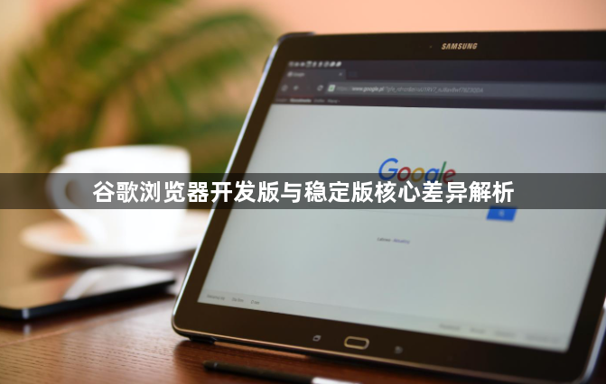 谷歌浏览器开发版与稳定版核心差异解析1