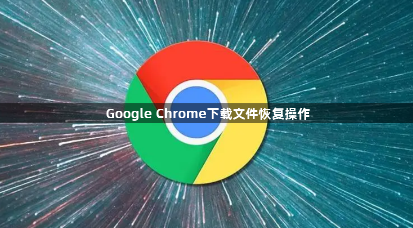 Google Chrome下载文件恢复操作1