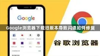 Google浏览器下载旧版本导致闪退如何修复1