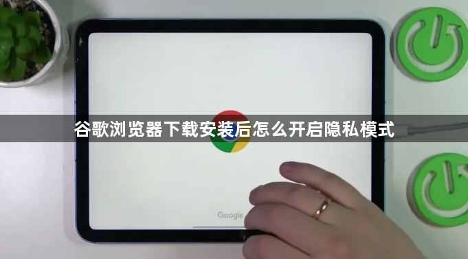 谷歌浏览器下载安装后怎么开启隐私模式1