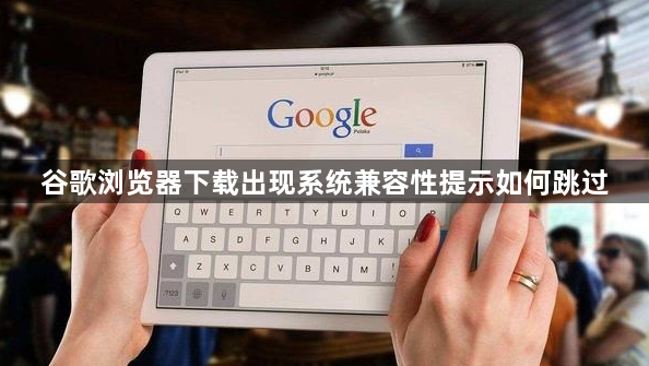 谷歌浏览器下载出现系统兼容性提示如何跳过1