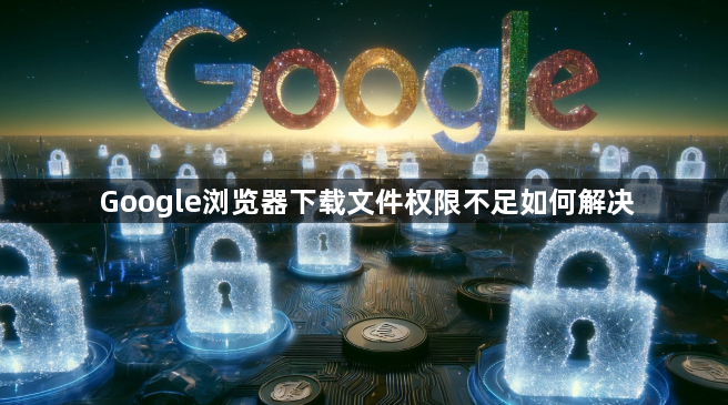 Google浏览器下载文件权限不足如何解决1