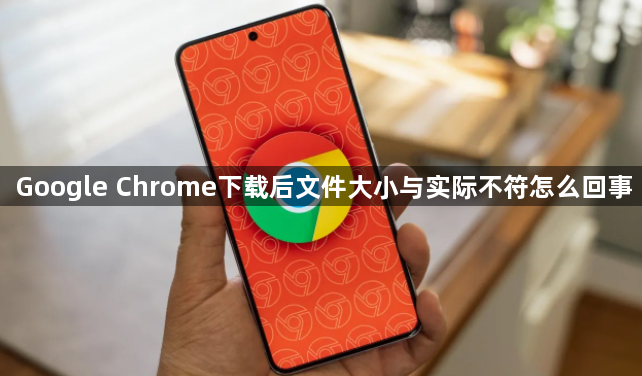 Google Chrome下载后文件大小与实际不符怎么回事1