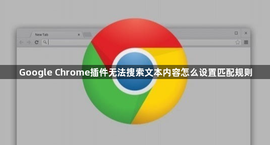 Google Chrome插件无法搜索文本内容怎么设置匹配规则1