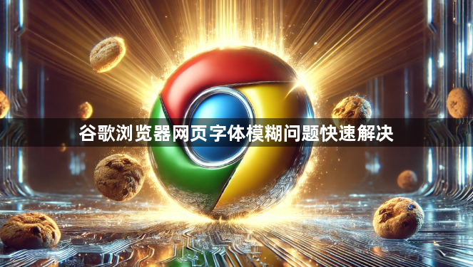 谷歌浏览器网页字体模糊问题快速解决1