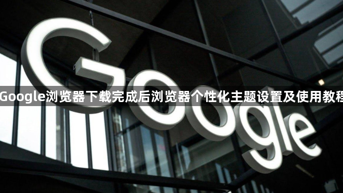 Google浏览器下载完成后浏览器个性化主题设置及使用教程1