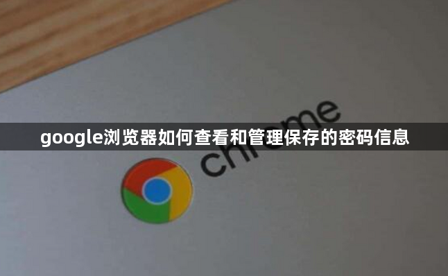 google浏览器如何查看和管理保存的密码信息1