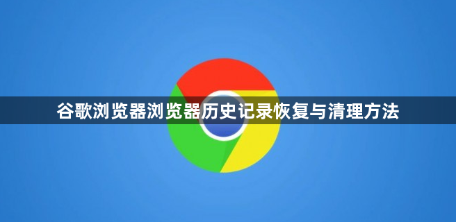 谷歌浏览器浏览器历史记录恢复与清理方法1