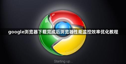 google浏览器下载完成后浏览器性能监控效率优化教程1