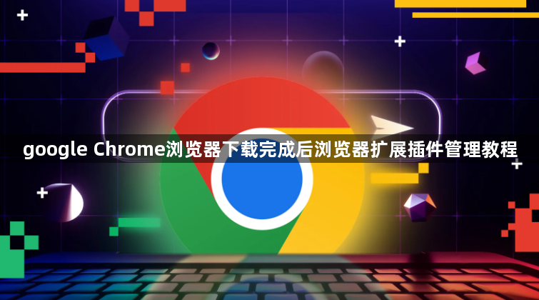 google Chrome浏览器下载完成后浏览器扩展插件管理教程1