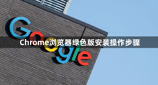 Chrome浏览器绿色版安装操作步骤1