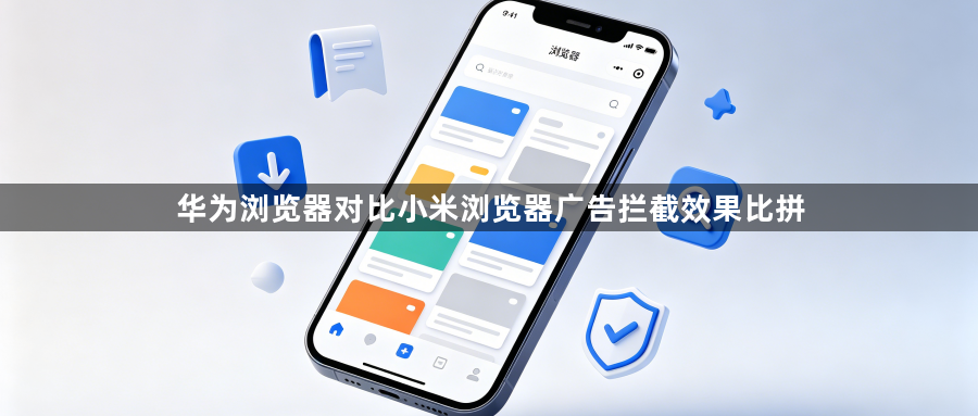 华为浏览器对比小米浏览器广告拦截效果比拼1