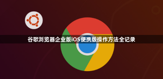 谷歌浏览器企业版iOS便携版操作方法全记录1