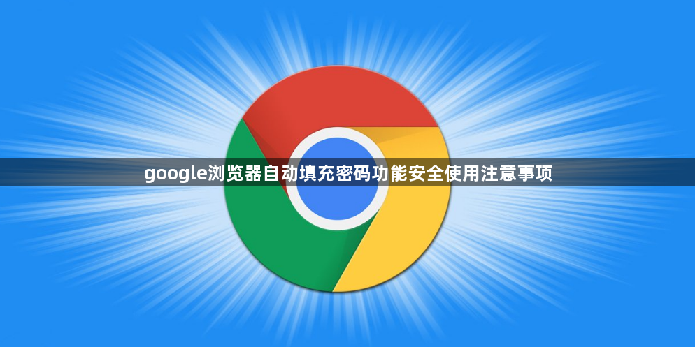 google浏览器自动填充密码功能安全使用注意事项1