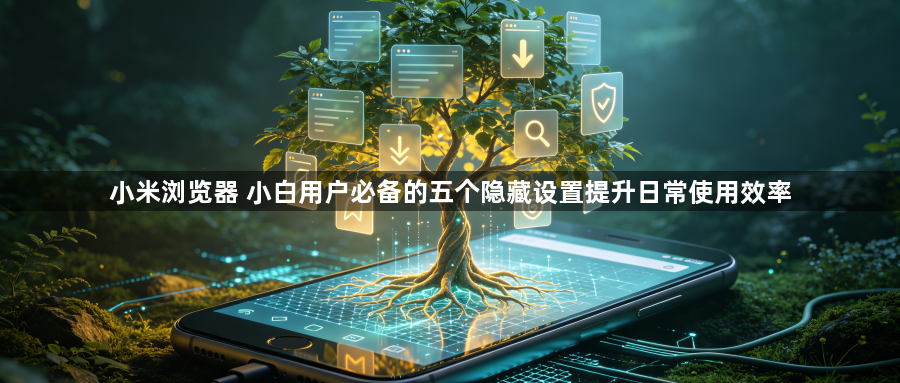 小米浏览器 小白用户必备的五个隐藏设置提升日常使用效率1