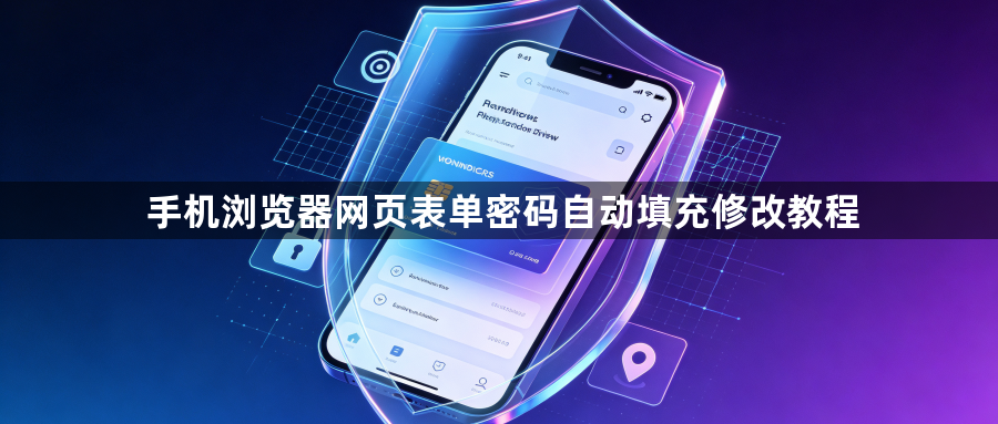 手机浏览器网页表单密码自动填充修改教程1