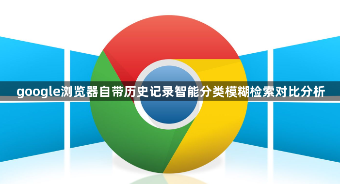 google浏览器自带历史记录智能分类模糊检索对比分析1