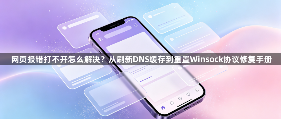 网页报错打不开怎么解决？从刷新DNS缓存到重置Winsock协议修复手册1