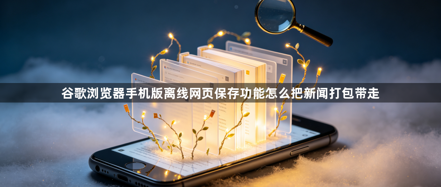 谷歌浏览器手机版离线网页保存功能怎么把新闻打包带走1