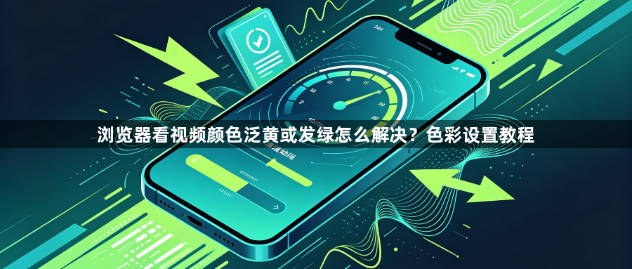 浏览器看视频颜色泛黄或发绿怎么解决？色彩设置教程1