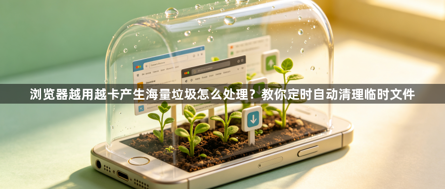 浏览器越用越卡产生海量垃圾怎么处理？教你定时自动清理临时文件1