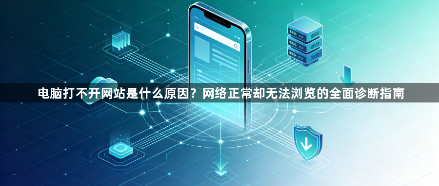 电脑打不开网站是什么原因?网络正常却无法浏览的全面诊断指南1