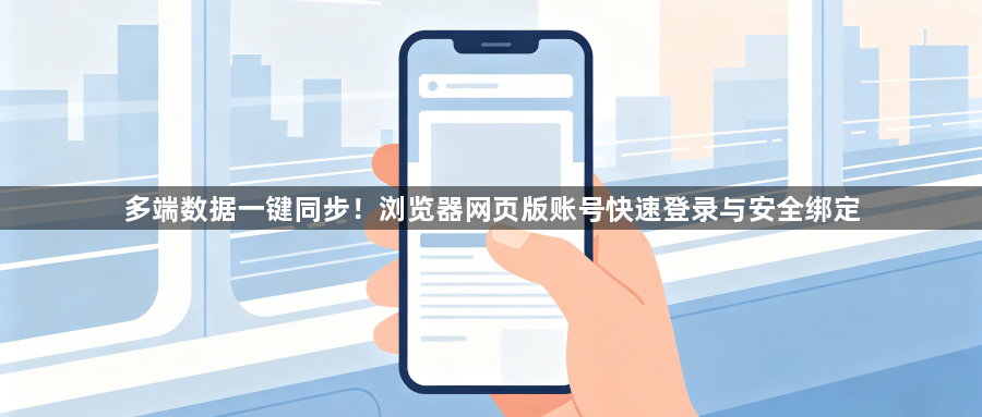 多端数据一键同步！浏览器网页版账号快速登录与安全绑定1