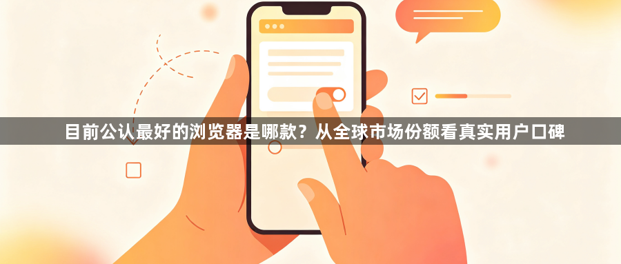 目前公认最好的浏览器是哪款？从全球市场份额看真实用户口碑1