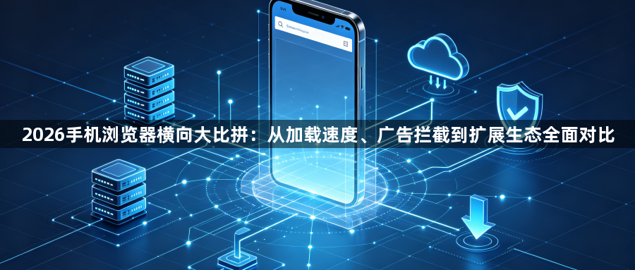 2026手机浏览器横向大比拼:从加载速度、广告拦截到扩展生态全面对比1