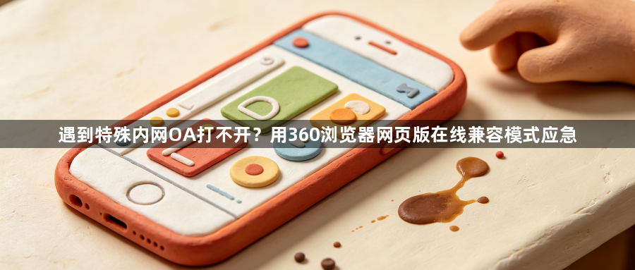 遇到特殊内网OA打不开？用360浏览器网页版在线兼容模式应急1