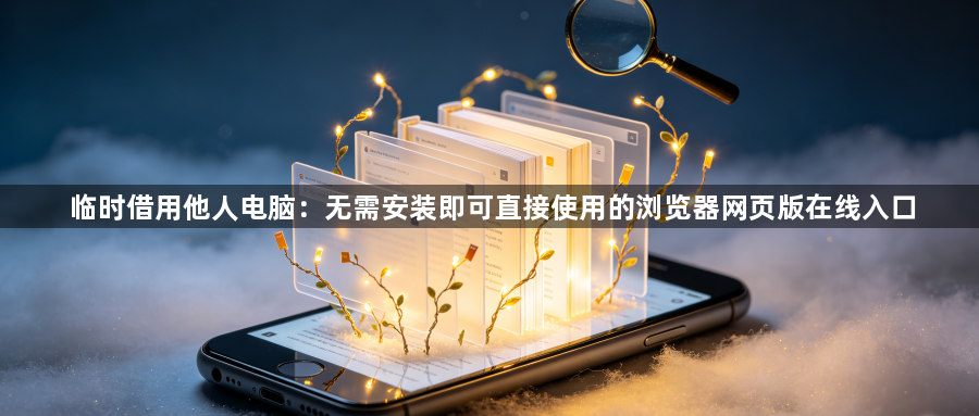 临时借用他人电脑：无需安装即可直接使用的浏览器网页版在线入口1