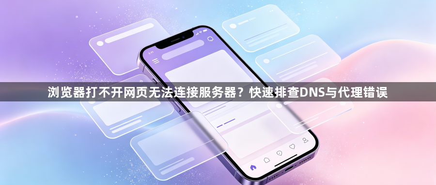 浏览器打不开网页无法连接服务器？快速排查DNS与代理错误1