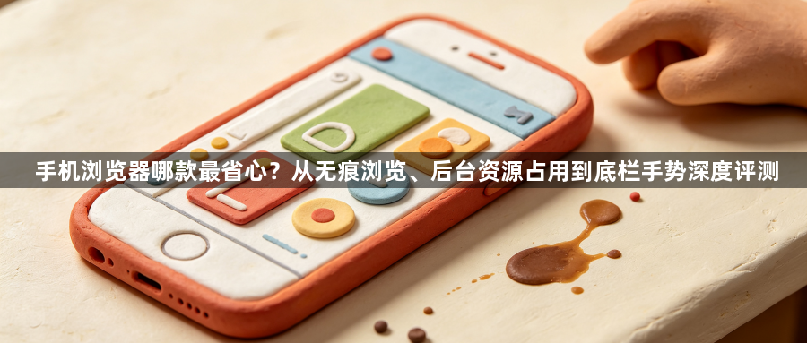 手机浏览器哪款最省心?从无痕浏览、后台资源占用到底栏手势深度评测1