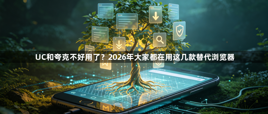 UC和夸克不好用了？2026年大家都在用这几款替代浏览器1