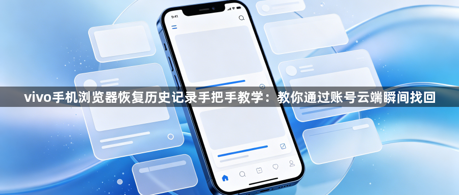 vivo手机浏览器恢复历史记录手把手教学：教你通过账号云端瞬间找回1