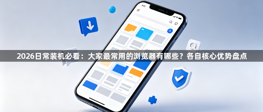 2026日常装机必看：大家最常用的浏览器有哪些？各自核心优势盘点1