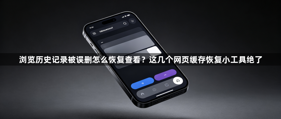 浏览历史记录被误删怎么恢复查看？这几个网页缓存恢复小工具绝了1