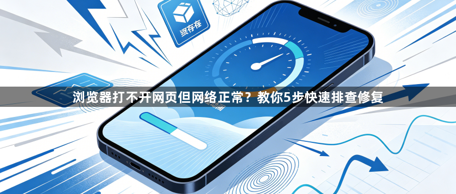 浏览器打不开网页但网络正常？教你5步快速排查修复1
