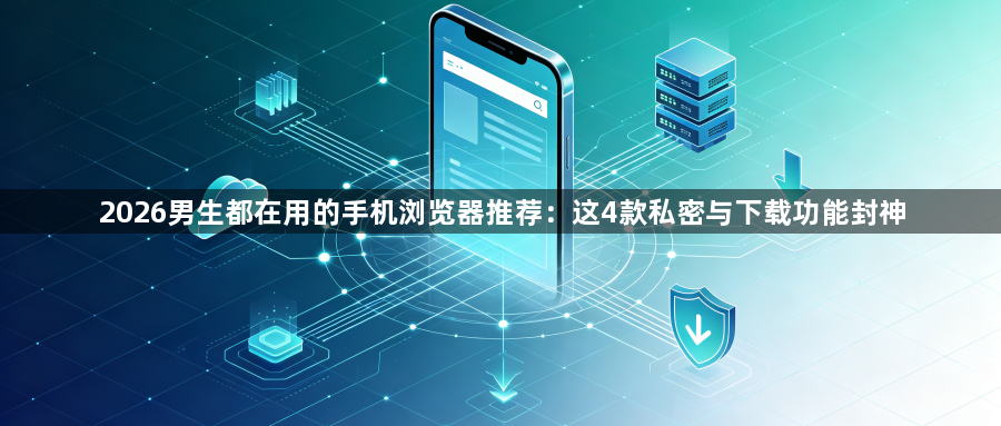 2026男生都在用的手机浏览器推荐：这4款私密与下载功能封神1