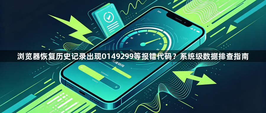 浏览器恢复历史记录出现0149299等报错代码？系统级数据排查指南1