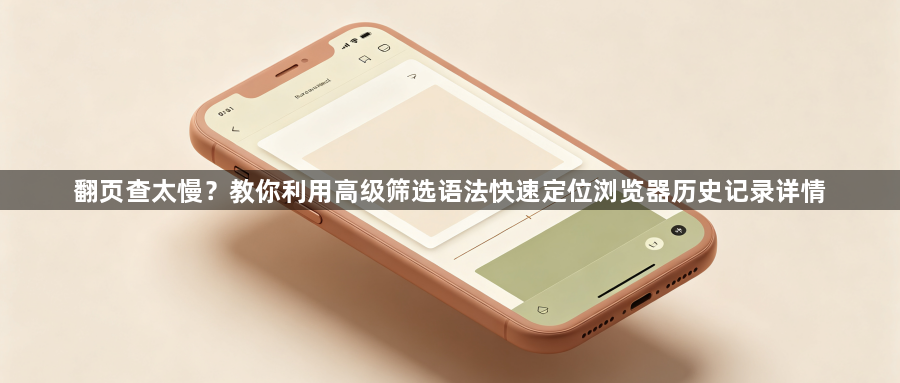 翻页查太慢？教你利用高级筛选语法快速定位浏览器历史记录详情1