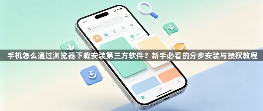手机怎么通过浏览器下载安装第三方软件？新手必看的分步安装与授权教程1