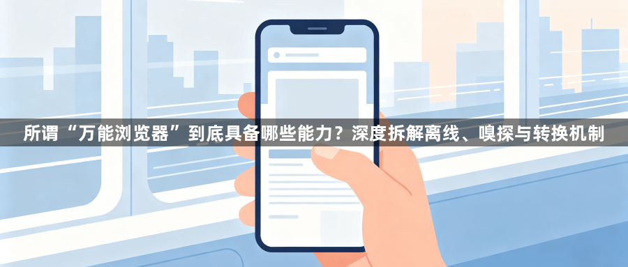 所谓“万能浏览器”到底具备哪些能力？深度拆解离线、嗅探与转换机制1
